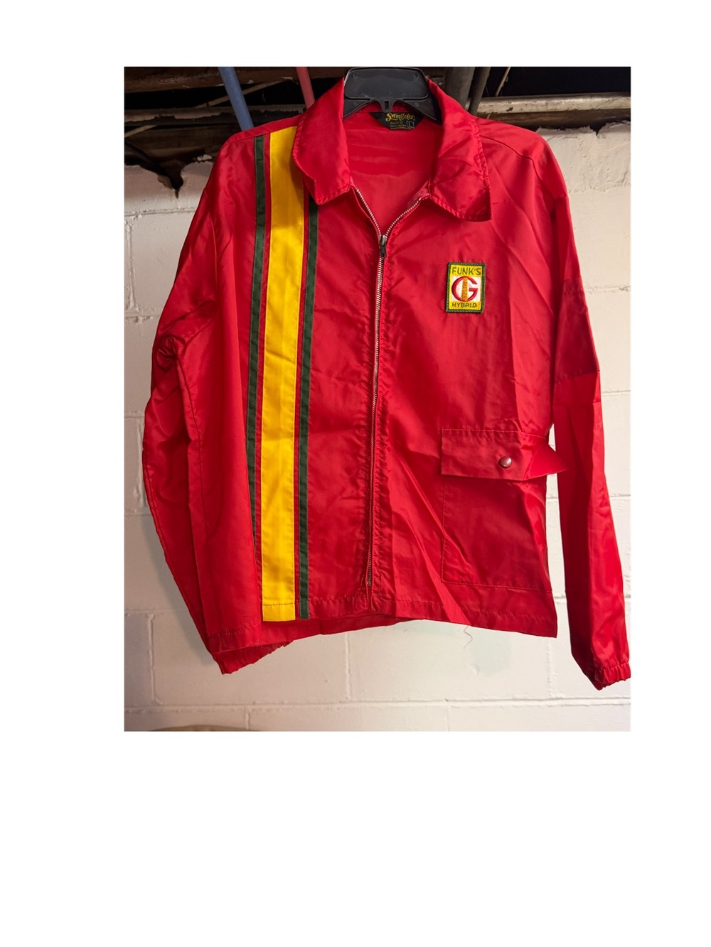 Vintage Swingster Funk’s G Hybrid Red Nylon Farm Jacket Mens L
